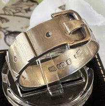 Charger l'image dans la galerie, Antique Victorian Sterling Silver Buckle Ring In Original Box