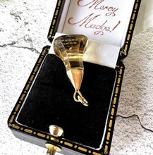 画像をギャラリービューアに読み込む, Georgian 9ct Gold Love Token Intaglio Seal Pendant Engraved "Forget Thee? No!" Antique Paste Citrine Tassie Style Wax Seal Pendant Fob