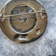 画像をギャラリービューアに読み込む, Vintage Scottish Sterling Silver Celtic Ring Brooch With Thistle, Robert Allison, Glasgow 1953