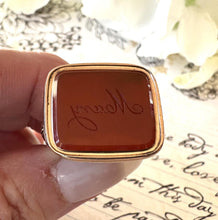 Load image into Gallery viewer, Antique Georgian 9ct Gold-Cased Carnelian Intaglio Seal Fob Engraved "Mary"