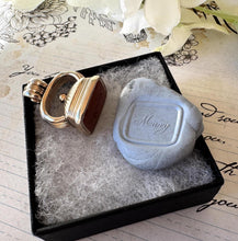 Load image into Gallery viewer, Antique Georgian 9ct Gold-Cased Carnelian Intaglio Seal Fob Engraved "Mary"