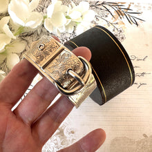 Load image into Gallery viewer, Antique Victorian Sterling Silver Buckle Bangle Dated 1884 in Original Wales & McCulloch, Cheapside London Antique Bracelet Case/Box