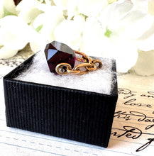 画像をギャラリービューアに読み込む, Antique Victorian Rolled Gold Faceted Amethyst Glass Spinner Fob Pendant