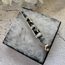 Charger l'image dans la galerie, Huge Victorian Scottish Agate & Citrine Sterling Silver Sgian Dubh Kilt Pin