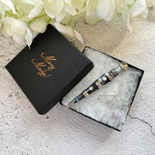 Load image into Gallery viewer, Antique Victorian Scottish Silver Citrine & Agate Sword Kilt Pin. Cairngorm, Montrose Blue Banded Agate Large Dirk/Dagger Statement Brooch