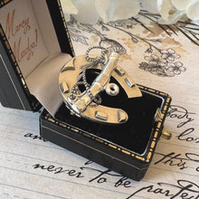 Carica l'immagine nel visualizzatore di Gallery, Victorian Sterling Silver Horseshoe & Whip Brooch