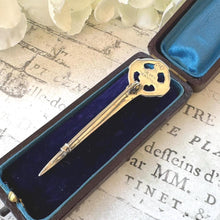 画像をギャラリービューアに読み込む, Vintage 1950's Scottish Sterling Silver Celtic Cross Kilt Pin, Made In Scotland. Large Iona Celtic Cross Sterling Silver Brooch/Lapel Pin