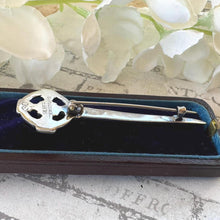 画像をギャラリービューアに読み込む, Vintage 1950's Scottish Sterling Silver Celtic Cross Kilt Pin, Made In Scotland. Large Iona Celtic Cross Sterling Silver Brooch/Lapel Pin