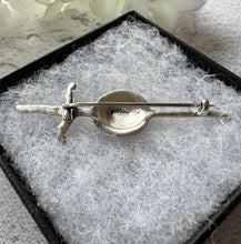 Carica l'immagine nel visualizzatore di Gallery, Vintage Scottish Silver Celtic Shield & Sword Brooch, Alexander Ritchie. Sterling Silver Traditional Scottish Lapel Pin/Small Kilt Pin