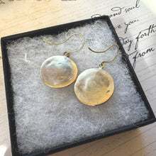 Cargar imagen en el visor de la galería, Antique Victorian English Enamel Forget-me-Not & Rose Earrings. Hand-Painted Flower Earrings. Gold On Silver Pendant Drop Hook Earrings