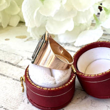 Load image into Gallery viewer, Georgian 18ct Gold Mourning Ring With Locket Compartment, Engraved Lady Frances Knatchbull Died 1799. Antique Rose Gold Enamel Marquise Ring