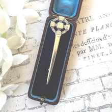 画像をギャラリービューアに読み込む, Vintage 1950's Scottish Sterling Silver Celtic Cross Kilt Pin, Made In Scotland. Large Iona Celtic Cross Sterling Silver Brooch/Lapel Pin