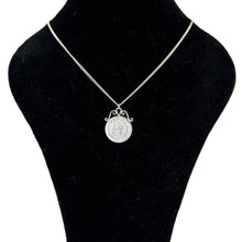 Charger l'image dans la galerie, Antique Victorian 1887 Silver Shilling Pendant Necklace. Queen Victoria Sterling Silver Golden Jubilee Coin Pendant On Sterling Curb Chain