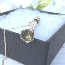 Carica l'immagine nel visualizzatore di Gallery, Antique 15ct Gold & Citrine Miniature Pencil Pendant. Victorian Engraved Yellow Gold Propelling Pencil Novelty Pendant, Optional Gold Chain