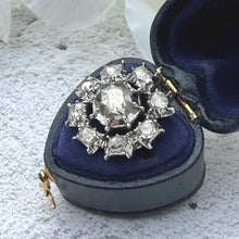 Load image into Gallery viewer, Antique Georgian Rose Cut Diamond 18ct Gold Brooch