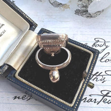 Charger l'image dans la galerie, Antique Georgian 9ct Gold-Cased Intaglio Seal Fob Pendant. Yellow Gold Carved Carnelian Wax Seal Pendant/Charm. "RW" Monogram Intaglio Fob