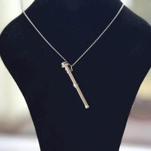 画像をギャラリービューアに読み込む, Antique Sterling Silver, Citrine Toothpick Necklace Pendant, Dated 1912. Victorian/Edwardian Engraved Silver Novelty Tooth Pick Fob/Pendant