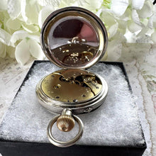 Lade das Bild in den Galerie-Viewer, Gents Antique Victorian Swiss 800 Silver Pocket Watch. Mens Large High Quality Open Face Pocket Watch, Stem Wind, Hallmarked Switzerland