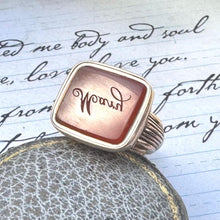 Load image into Gallery viewer, Antique Georgian 9ct Gold-Cased Carnelian Intaglio Seal Fob Engraved "Mary"