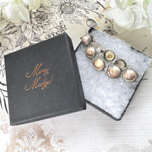 Load image into Gallery viewer, Antique Victorian Cats Eye Operculum Sterling Silver Bracelet. Unique 1800s Organic Gemstone Silver Bracelet. Victorian Operculum Jewellery