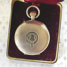 Lade das Bild in den Galerie-Viewer, Gents Antique Victorian Swiss 800 Silver Pocket Watch. Mens Large High Quality Open Face Pocket Watch, Stem Wind, Hallmarked Switzerland