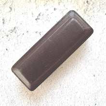 Carica l'immagine nel visualizzatore di Gallery, Quality Antique Maroon Leather & Blue Velvet Stick Pin Box. Long Coffin Shaped Jewellery Box For Display/Collection/Gift