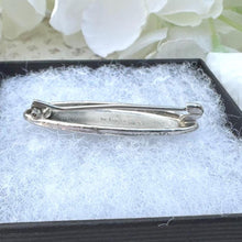 Lade das Bild in den Galerie-Viewer, Antique Edwardian English Silver Baby Brooch, Dated 1904. "Baby" Bib Pin. Baptismal, Birth, Christening, Baby Shower Keepsake Jewellery Gift