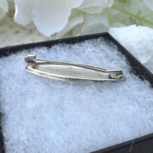 Lade das Bild in den Galerie-Viewer, Antique Edwardian English Silver Baby Brooch, Dated 1904. "Baby" Bib Pin. Baptismal, Birth, Christening, Baby Shower Keepsake Jewellery Gift