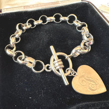 Load image into Gallery viewer, Antique Victorian Silver Belcher Watch Chain/Bracelet, Dated 1899