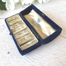 Cargar imagen en el visor de la galería, Rare Antique Victorian Blue Multiple Ring Box: Royal Jewellers Hunt & Roskell, Late Storr and Mortimer, London