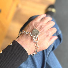 Load image into Gallery viewer, Antique Victorian Silver Belcher Watch Chain/Bracelet, Dated 1899