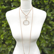 Load image into Gallery viewer, Antique Georgian Magnifying Glass Pendant: 9ct Gold Regency Era Quizzing Glass