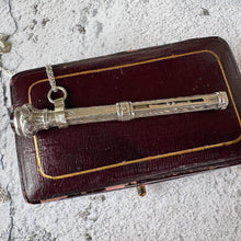 Cargar imagen en el visor de la galería, Victorian Sterling Silver Miniature Pencil Pendant, Chester 1900