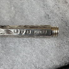 Cargar imagen en el visor de la galería, Victorian Sterling Silver Miniature Pencil Pendant, Chester 1900