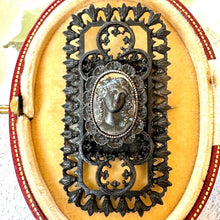 Load image into Gallery viewer, Rare Antique 19th Century Berlin Iron Large Neoclassical Brooch