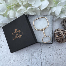 Load image into Gallery viewer, Antique Georgian Magnifying Glass Pendant: 9ct Gold Regency Era Quizzing Glass