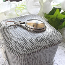 Load image into Gallery viewer, Vintage Scottish Landscape Agate Sterling Silver Pendant & Chain