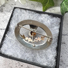 Load image into Gallery viewer, Vintage 9ct Rose Gold & Silver Scottish Thistle Brooch : Ward Brothers, Edinburgh 1960