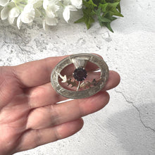 Load image into Gallery viewer, Vintage 9ct Rose Gold & Silver Scottish Thistle Brooch : Ward Brothers, Edinburgh 1960