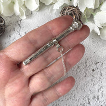 Cargar imagen en el visor de la galería, Victorian Sterling Silver Miniature Pencil Pendant, Chester 1900