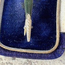 Load image into Gallery viewer, Victorian Scottish Citrine Thistle Sgian Dubh Silver Brooch: Antique Sterling Silver Figural Lapel Pin