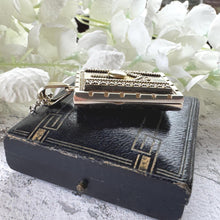 Carica l'immagine nel visualizzatore di Gallery, Antique Victorian Sterling Silver Large Book Locket Pendant: 1879 Hallmarks