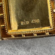 Carica l'immagine nel visualizzatore di Gallery, Antique Victorian Sterling Silver Large Book Locket Pendant: 1879 Hallmarks