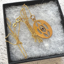 Load image into Gallery viewer, Antique Victorian 18ct Gold & Ruby Pendant: Optional 20" Gold Chain