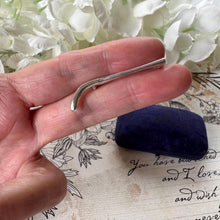 Load image into Gallery viewer, Antique Sterling Silver Hockey Stick Figural Brooch: Boxed Charles Horner Lapel Pin, Chester 1911