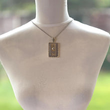 Carica l'immagine nel visualizzatore di Gallery, Antique Victorian Sterling Silver Large Book Locket Pendant: 1879 Hallmarks