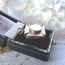Load image into Gallery viewer, Antique Victorian 9ct Gold Engraved Maltese Cross Hidden Locket Pendant: Optional Chain