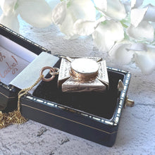 Load image into Gallery viewer, Victorian 9ct Gold Engraved Maltese Cross Hidden Locket Pendant