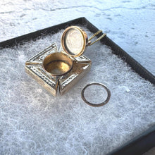 Load image into Gallery viewer, Victorian 9ct Gold Engraved Maltese Cross Hidden Locket Pendant
