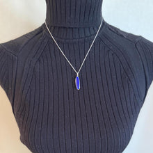 Lade das Bild in den Galerie-Viewer, Victorian Silver & Blue Enamel Miniature Folding Knife Pendant: Antique Novelty Pendant Necklace